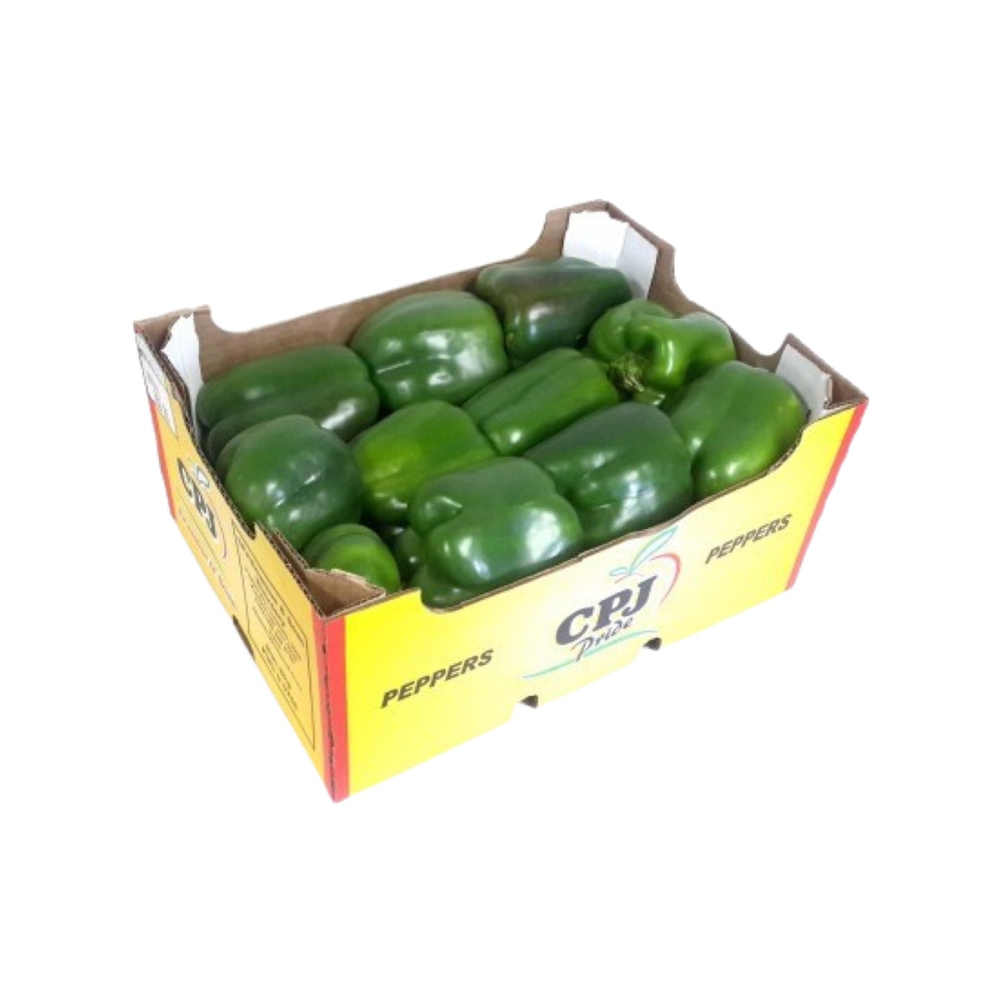 BOX OF GREEN PEPPERS